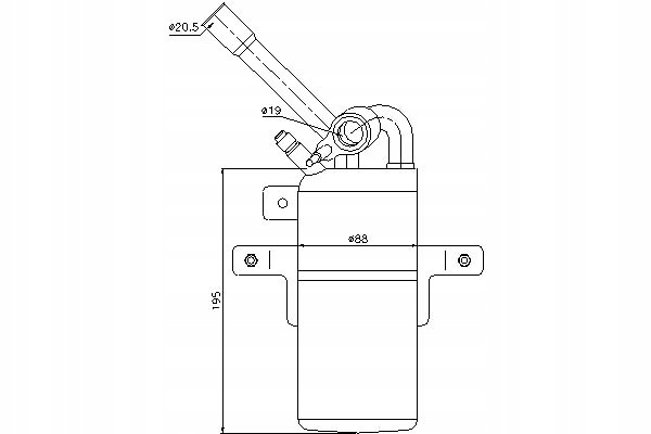 фото №2, Nis95331 осушувач кондиціонера ford tourneo connec