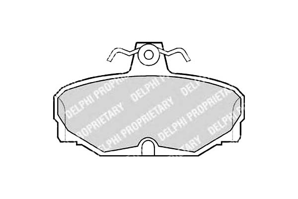 Гальмівні колодки гальмівні ford scorpio задній delphi ham Ціна