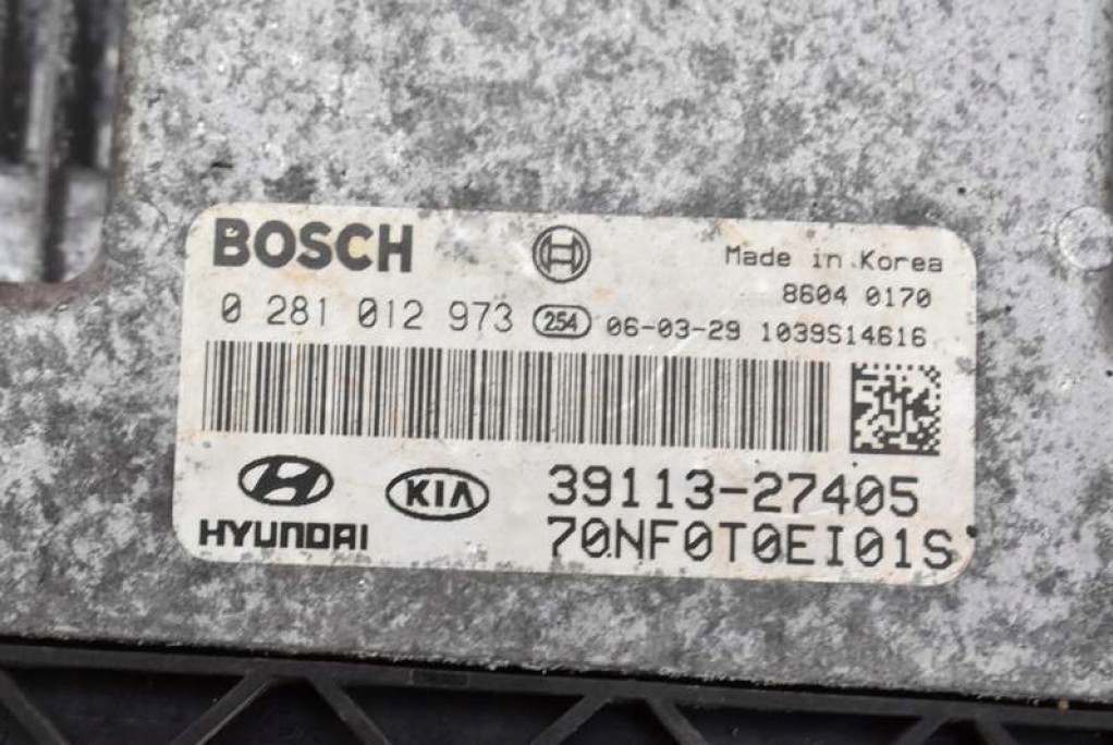 фото №7, Блок керування двигуна 39113-27405 0281012973 hyundai sonata nf 2.0 crdi 140 km
