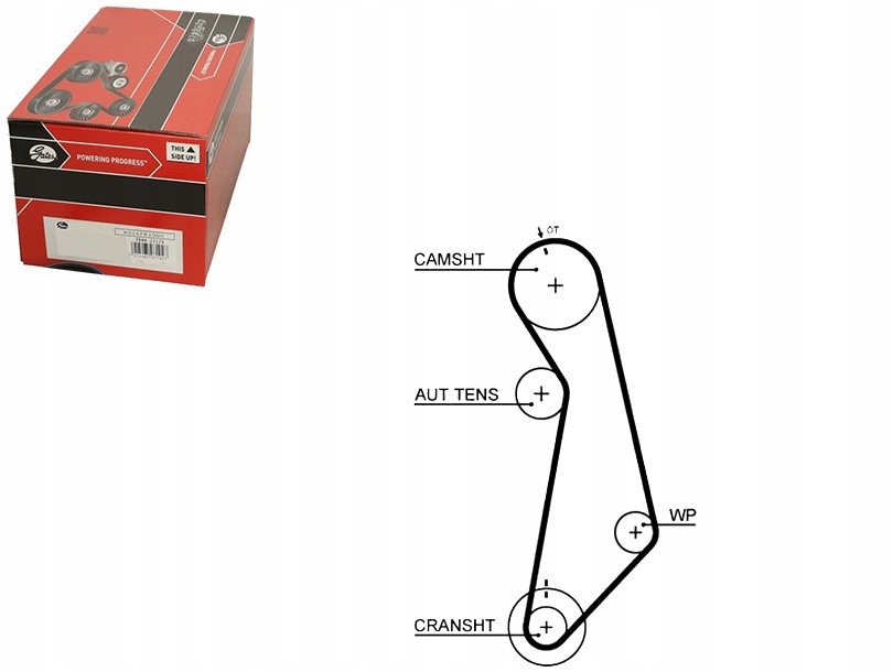 Купить Gat5489xs ремень распределительного вала audi a3, a4