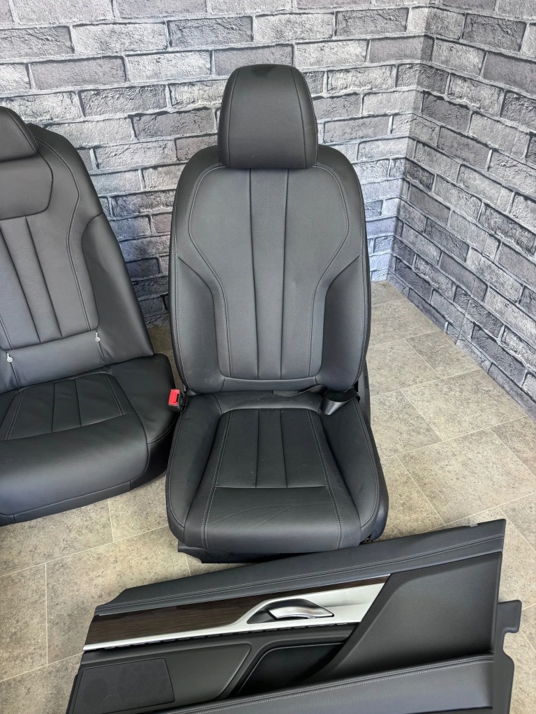 фото №5, Комплект сидіння заднє сидіння обшивки тунель bmw 7 g12 шкіра dakota schwarz