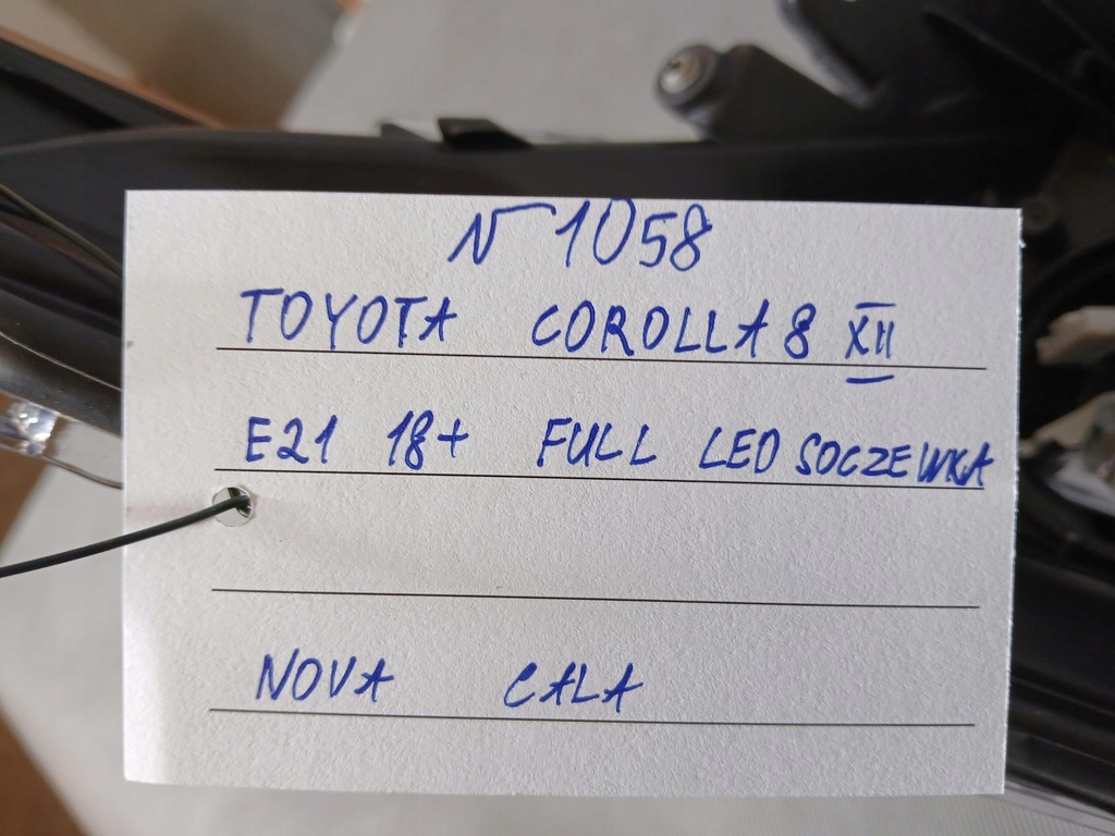 фото №9, Toyota corolla e21 18- лампа права перед full led oryg