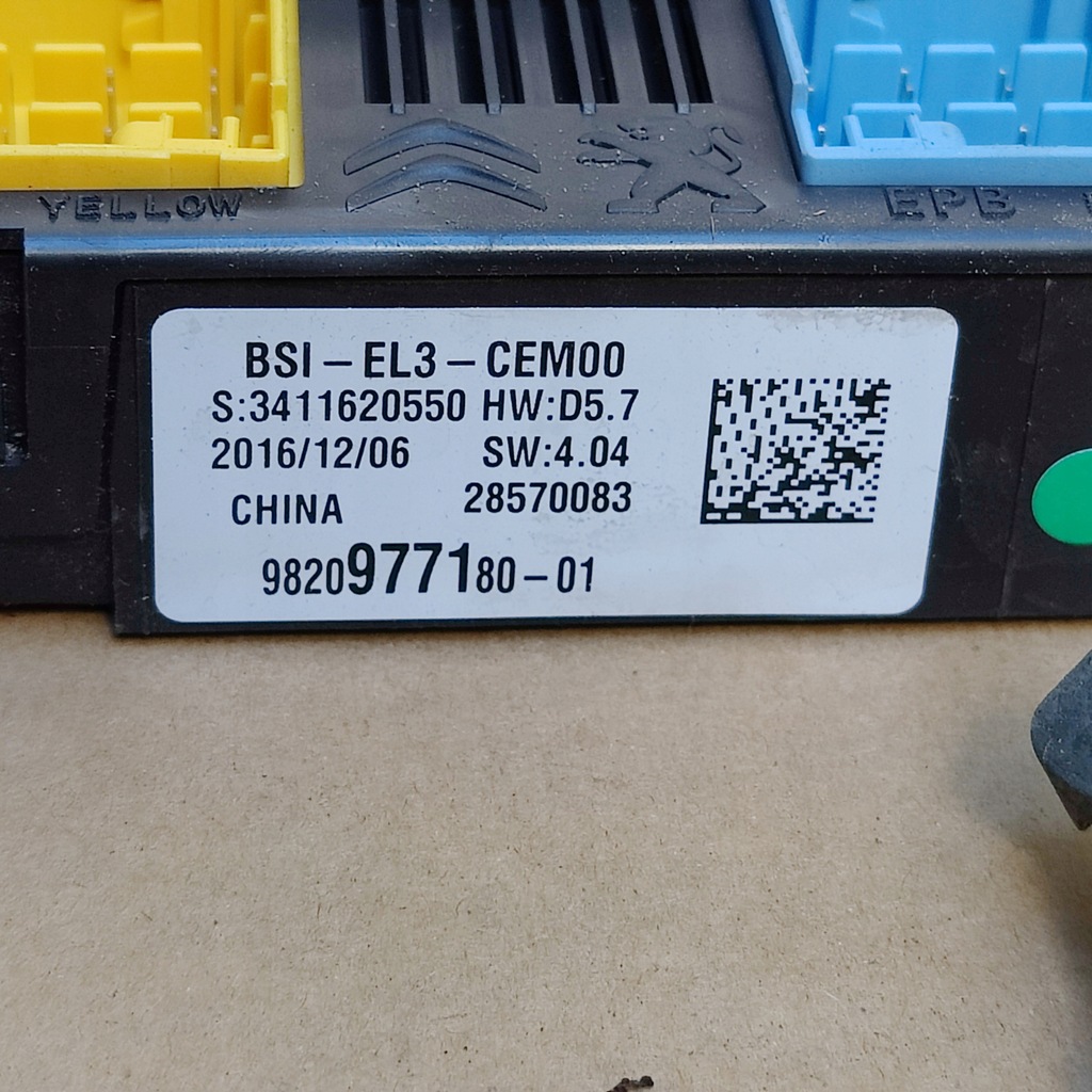 фото №5, Citroen c3 iii 1.2vti бортовий комп'ютер замок запалювання набір 2kl