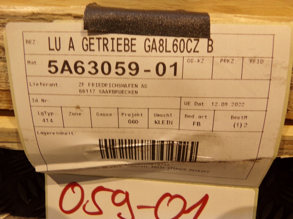 фото №16, Bmw 5 g60 520i автоматическая коробка передач передач ga8l60cz 9301355 5a63059 nowa