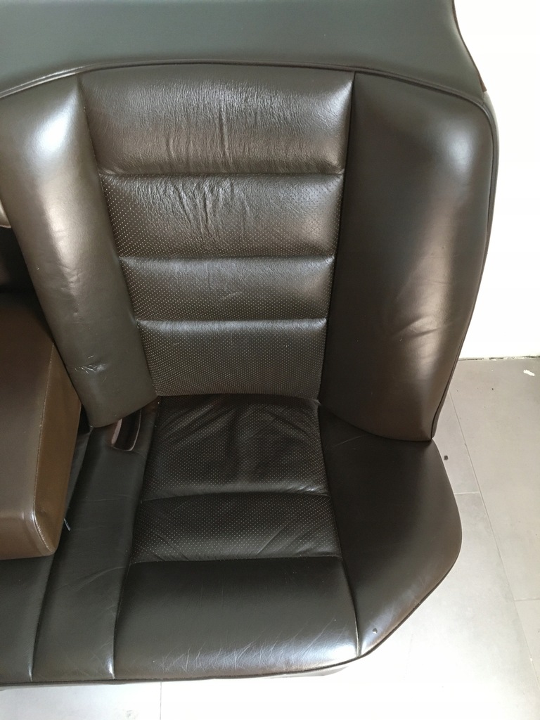 фото №10, Обивка кожаный сиденья заднее сиденье обшивки кожа коричневая mercedes w124 sedan