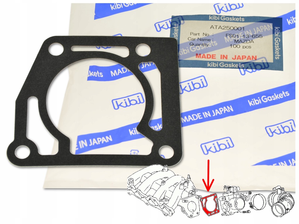 фото №1, Прокладка дроссель fs01-13-655 kibi japan