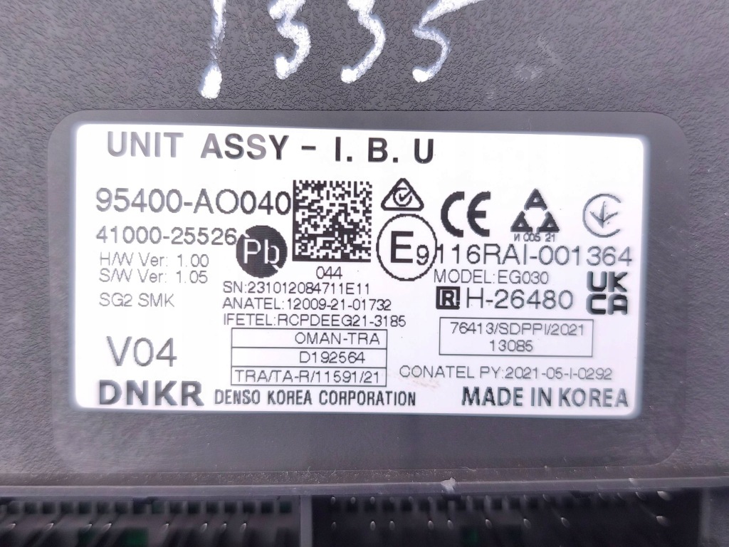 Kia niro 2024 модуль иммобилайзер 95400a0040 Киев