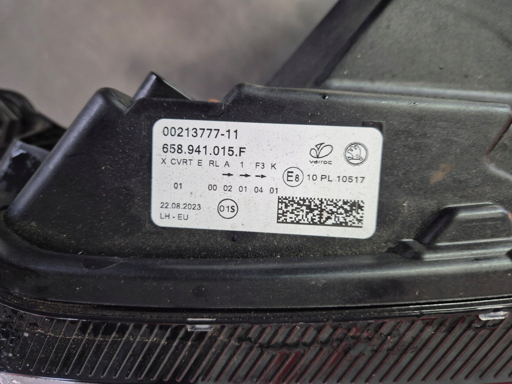 фото №9, Лампа левый перед левая skoda kamiq 658941015f led europa ! ładna !