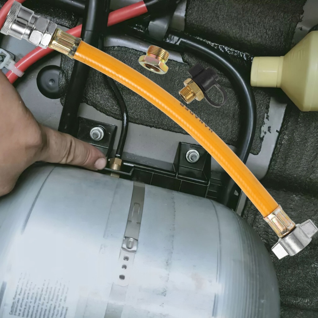 фото №9, Балон з gazem шланг повітря клапан впускний повітря бак газу pył