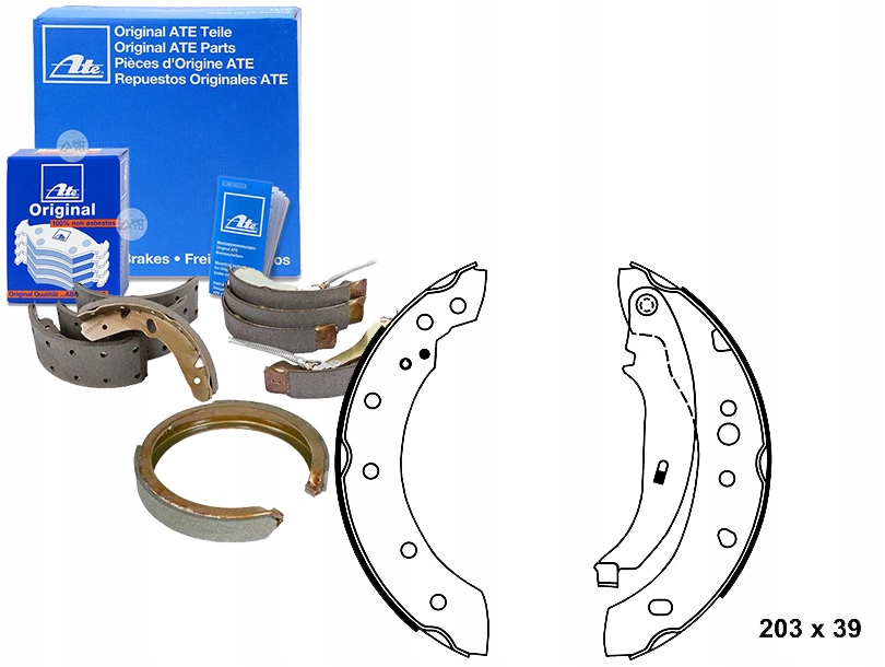 фото №1, Ate гальмівні колодки гальмівні kpl. задня peugeot 206, 206+ 1