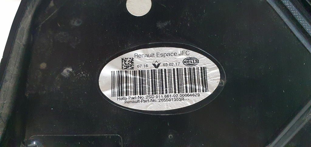 фото №10, Лампа задня права renault espace v led оригінал eu