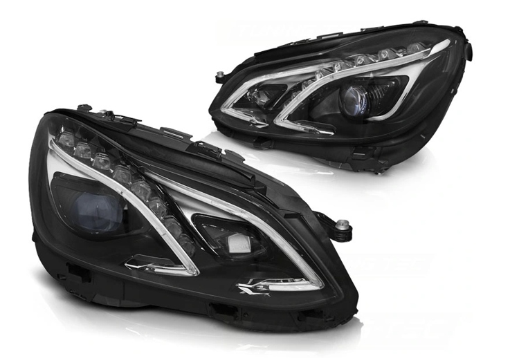 Купить Фонари mercedes w212 13-16 черный drl full led рестайлинг