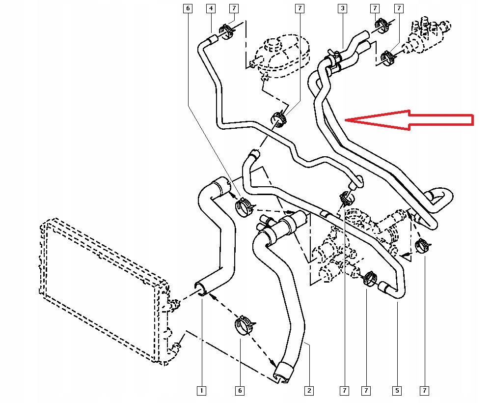 фото №12, Шланг радиатора wody renault master ii