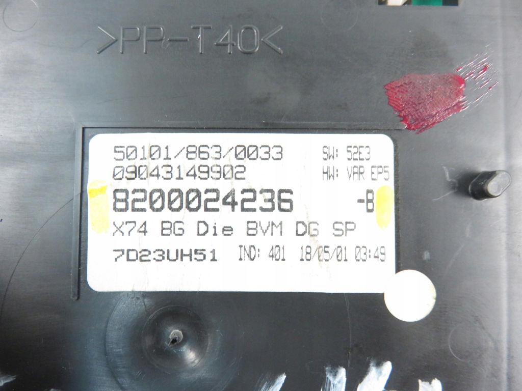 фото №4, Лічильник renault laguna ii 1.9 dci 8200024236b