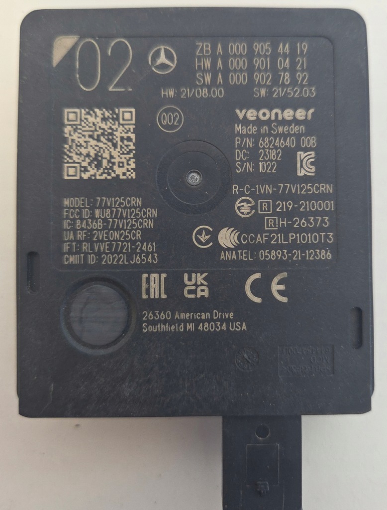 фото №1, Датчик поперечина движения ассистент mertwego pola радар mercedes a0009054419