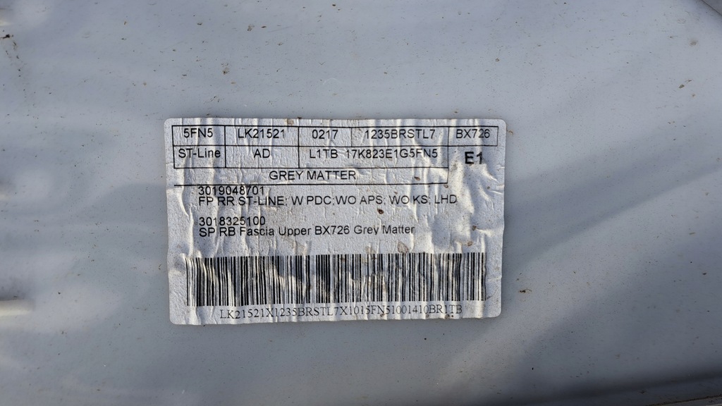 фото №7, Ford puma mk2 st-line бампер задня