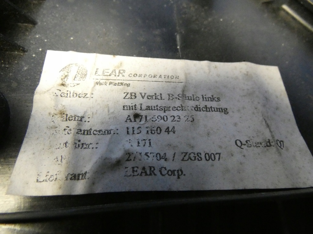 фото №2, Mercedes slk w171 r171 захист динаміка лівий задня