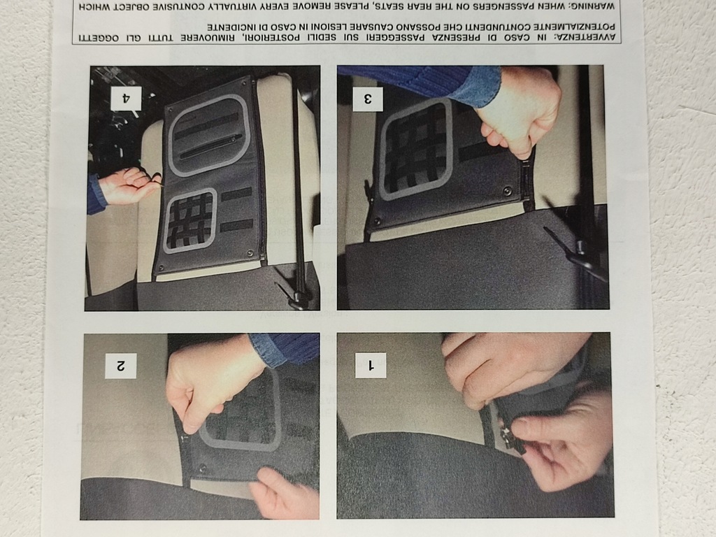 фото №14, Оббивка обшивка сидіння кишеня органайзер бардачок fiat panda 2012- aso