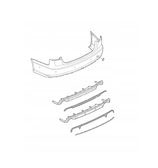 фото №1, Audi a5 8w6 s-line 2017-19 dół бампера задняя