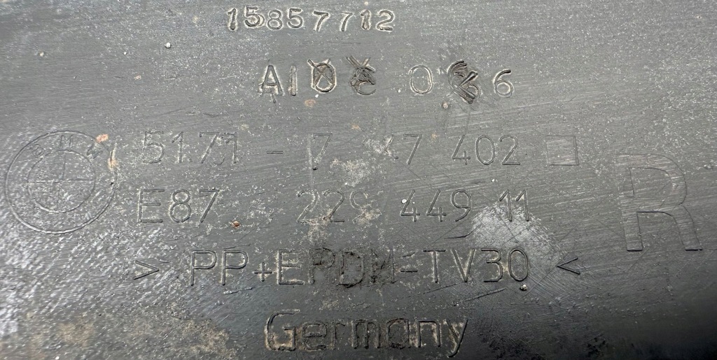 фото №10, Bmw 1 e81 e87 поріг правий молдинг поріг 51717147402