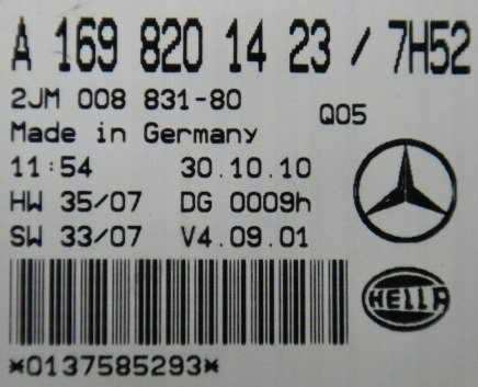 фото №2, Mercedes b klasa w245 lift 10 r лампа потолочный