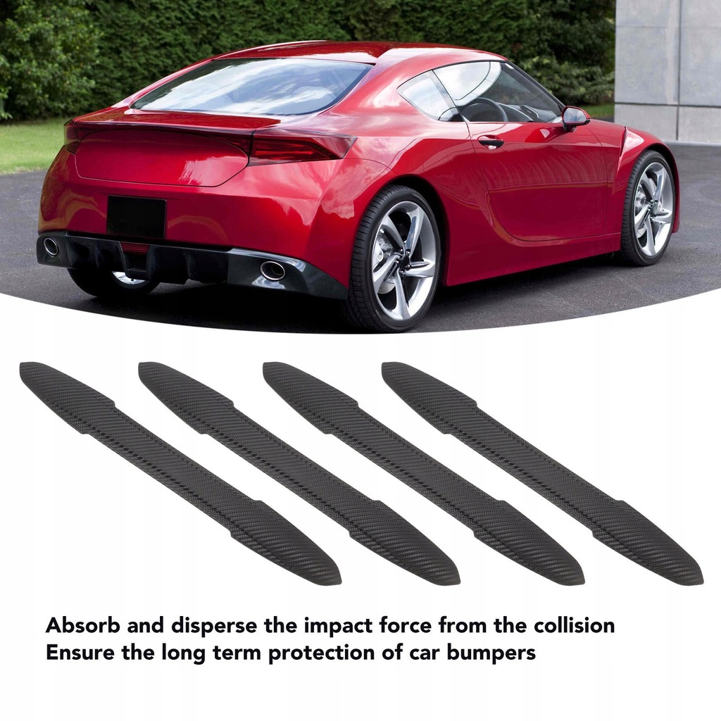 фото №7, 4 szt. лента защитная na бампер образец с волокно