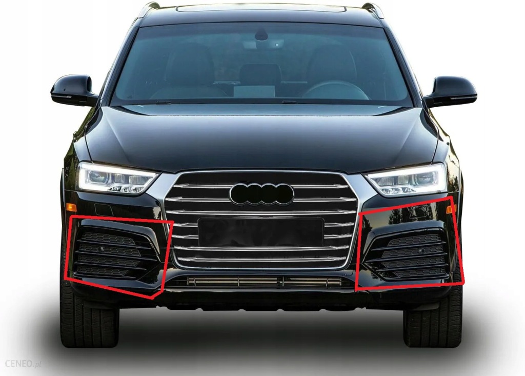 Premium решітка  решітка права+ ліва audi rsq3 q3 14-18r рестайлінг  + датчики Зі Шроту