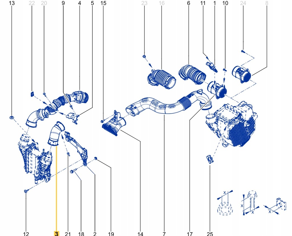 фото №15, Шланг інтеркулер renault express van 1.5 dci