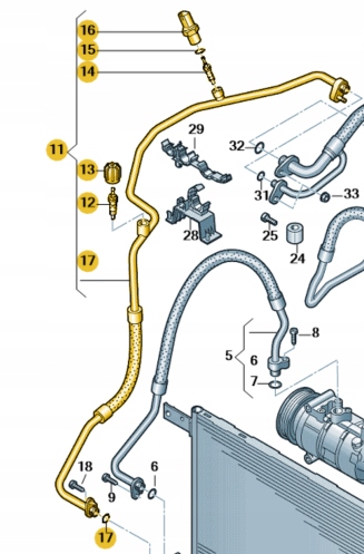 фото №9, Шланг кондиционера vw golf 13-