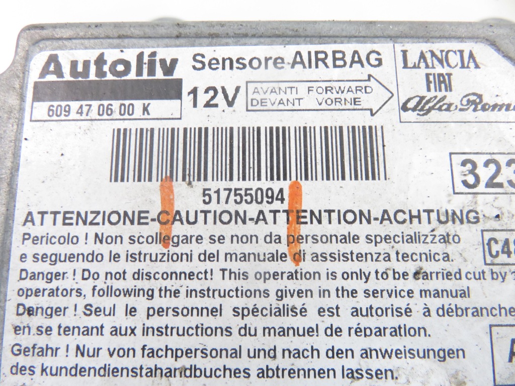 фото №5, Модуль подушка безпеки fiat linea 51755094