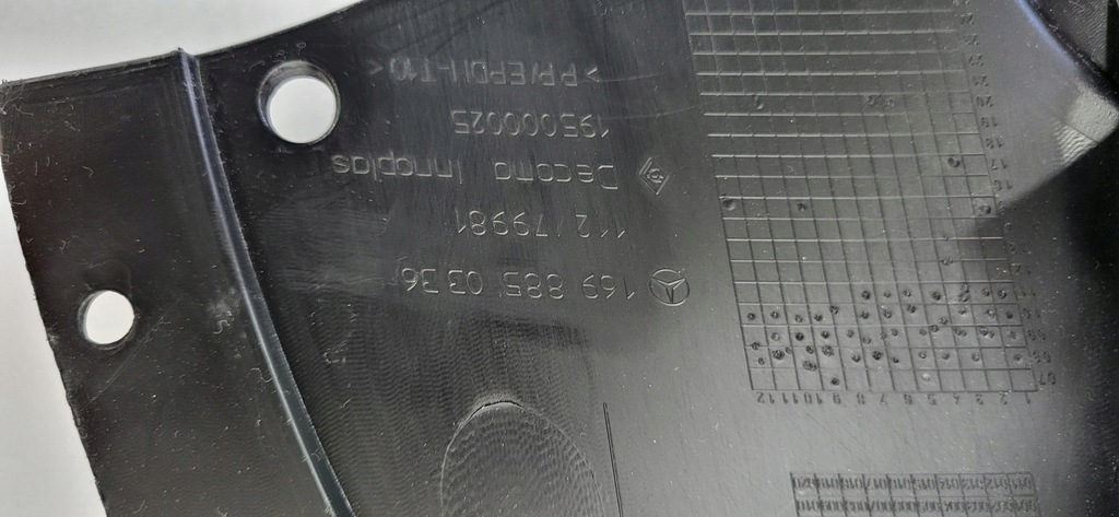 фото №11, Mercedes b-klasa абсорбер плита pod бампер оригинал a 169 885 03 36 новый