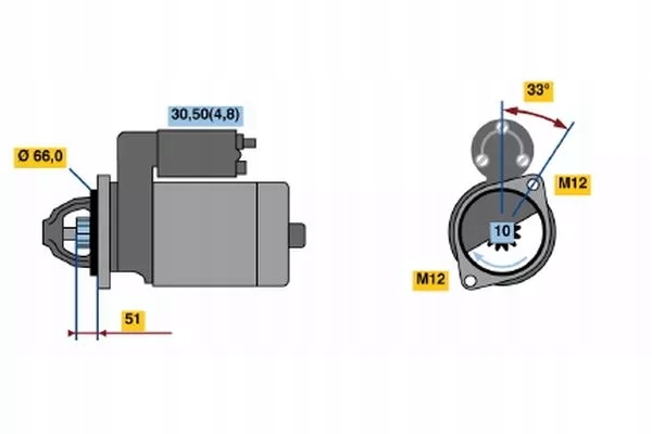 Купить Bosch 0001108405 стартер 12 v audi a4 a6 a8