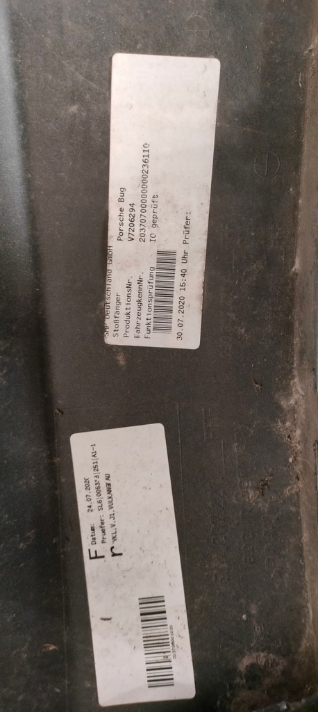 фото №9, Бампер перед porsche taycan 9j1