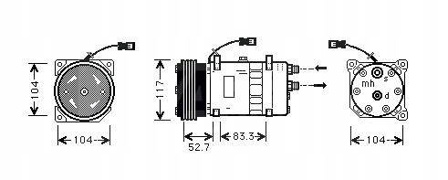 фото №1, Starline компрессор кондиционера citroen jumper,