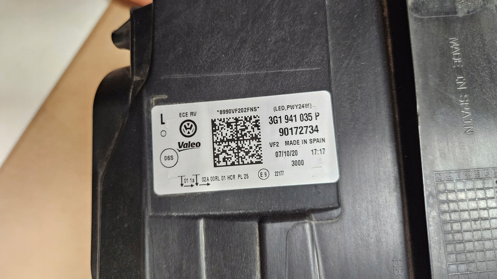 фото №13, Лампа ліва перед vw passat b8 lift 3g1941035p