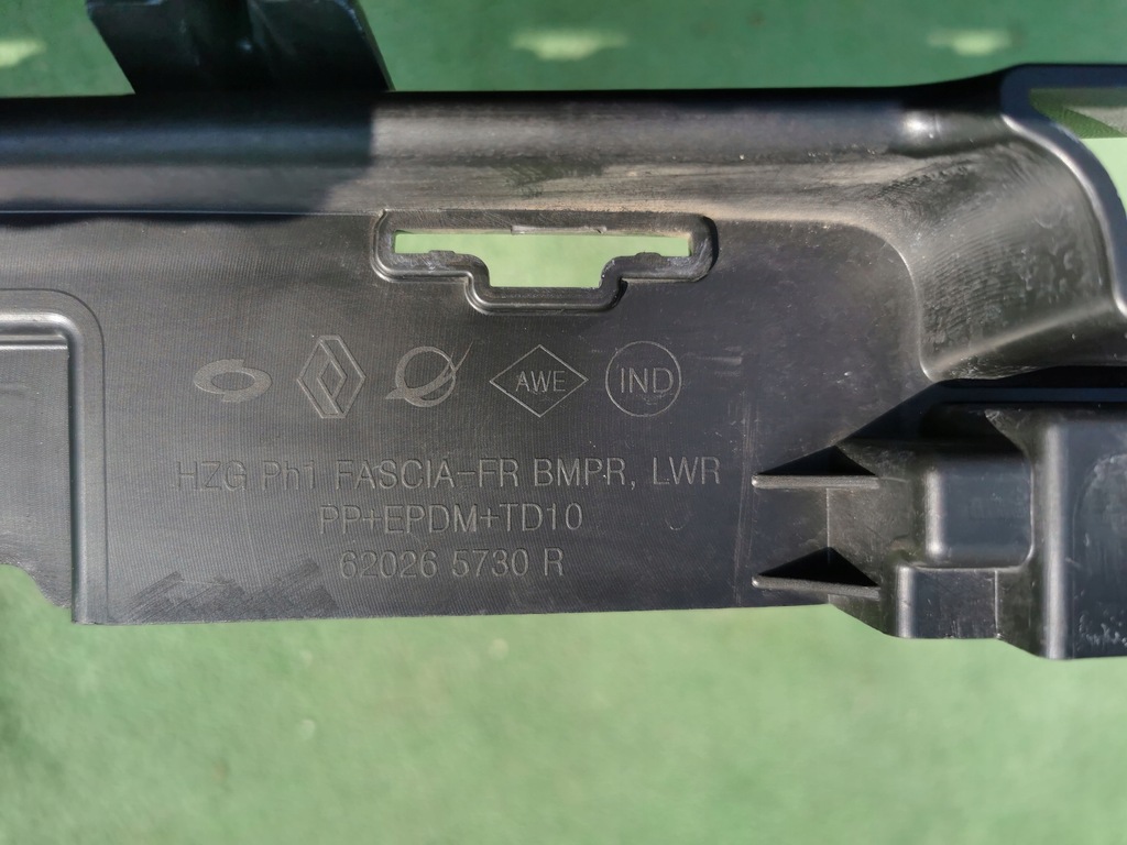 фото №14, Renault koleos ii lift 19- спойлер накладка бампера перед передній