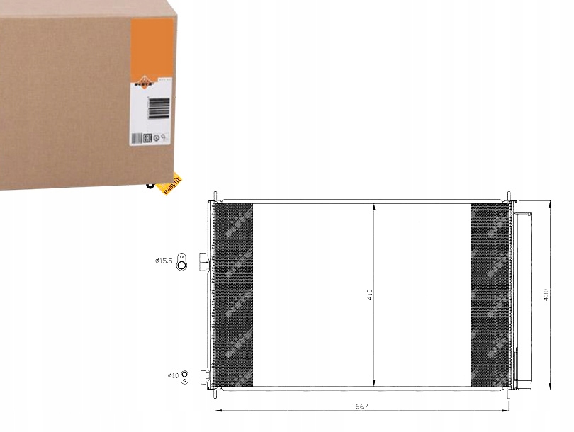 фото №1, Конденсатор радіатор кондиціонера [nrf]