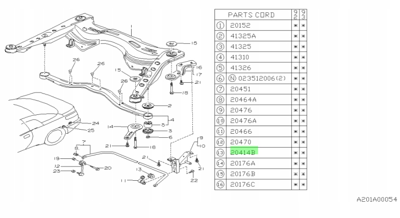 фото №1, Втулка стабилизатора задняя оригинальный номер subaru svx 20451pa000