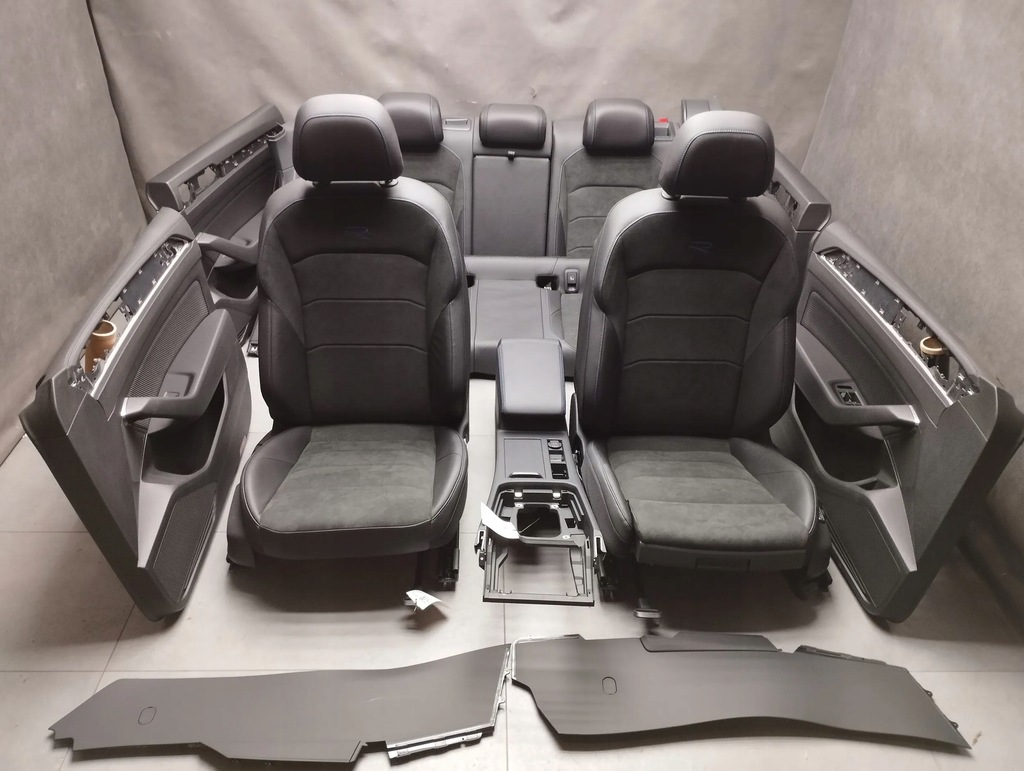 фото №1, Vw arteon r сиденья обшивки alcantara карбон