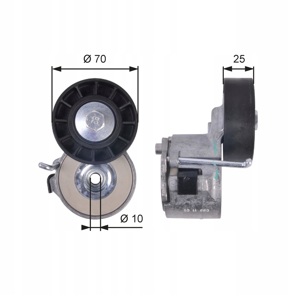 фото №1, Натяжитель ремень поликлиновый iveco daily iii daily iv daily v daily vi pow