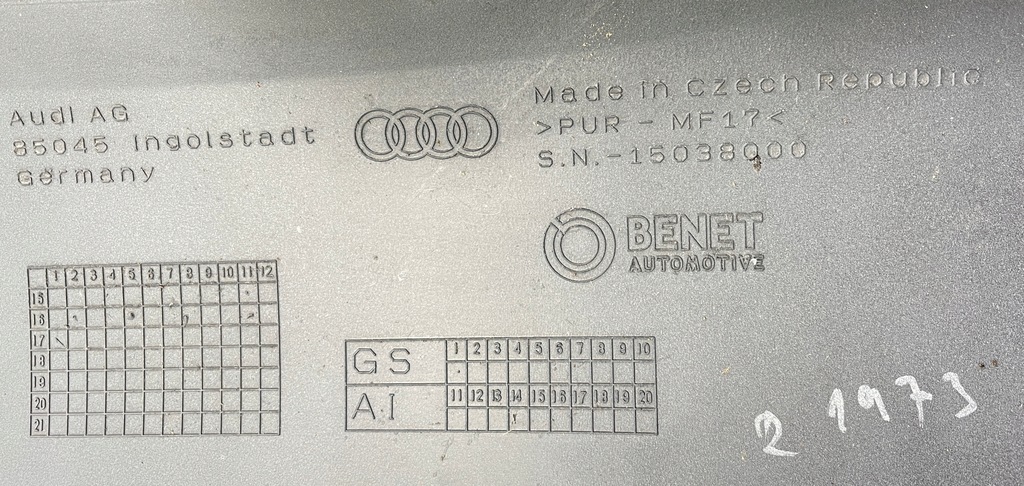фото №10, ^ audi a3 8v спойлер бампера задняя 8v0071611c