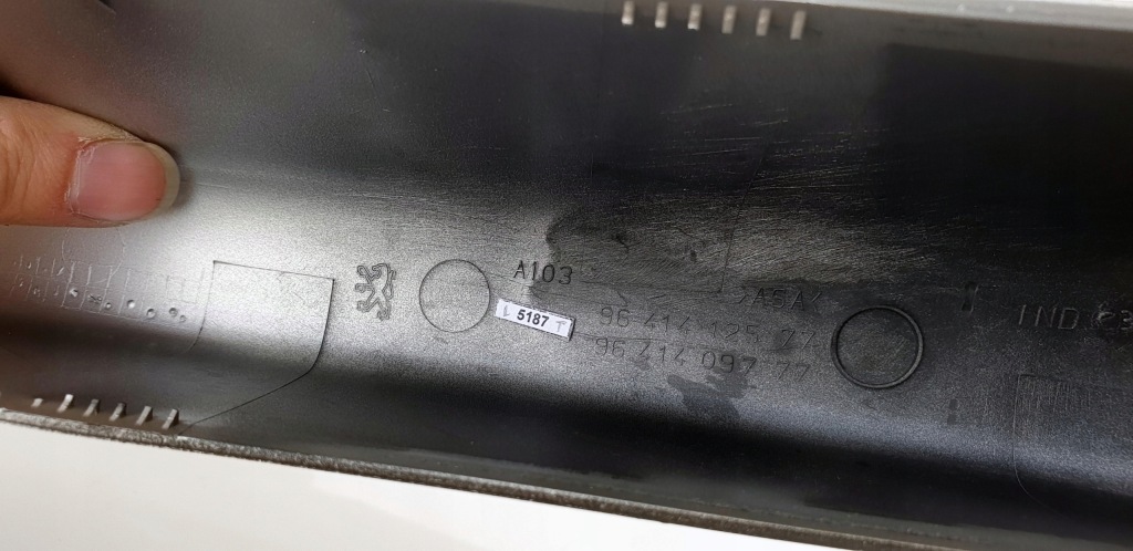 Peugeot 307sw 307 sw универсал накладка заглушка рейлинг рейлинг левая левое  задняя с Разборки