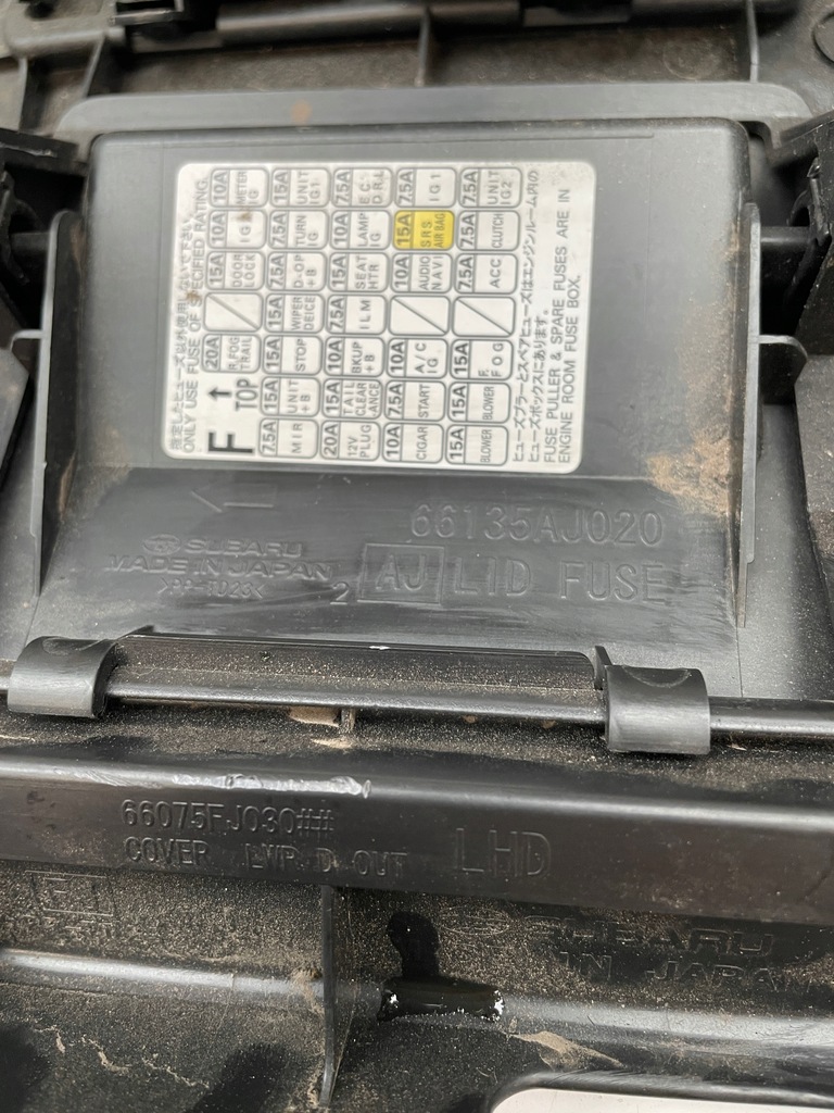 фото №8, Subaru outback защита консоли предохранителей 66135aj020