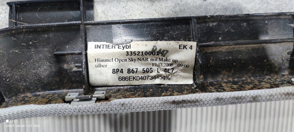 фото №14, Стеля audi a3 8p 5d 8p4867505l 4l7 люк