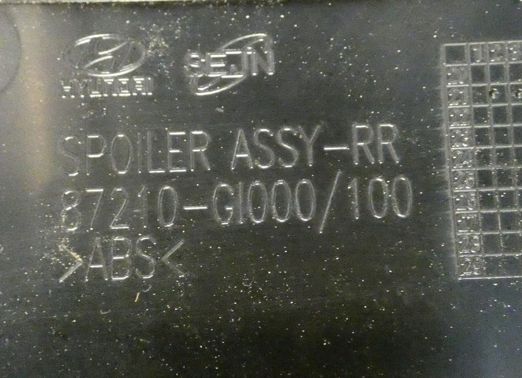 фото №12, Hyundai ioniq 5 v 87210-g1000/100 спойлер кришки спойлер задня