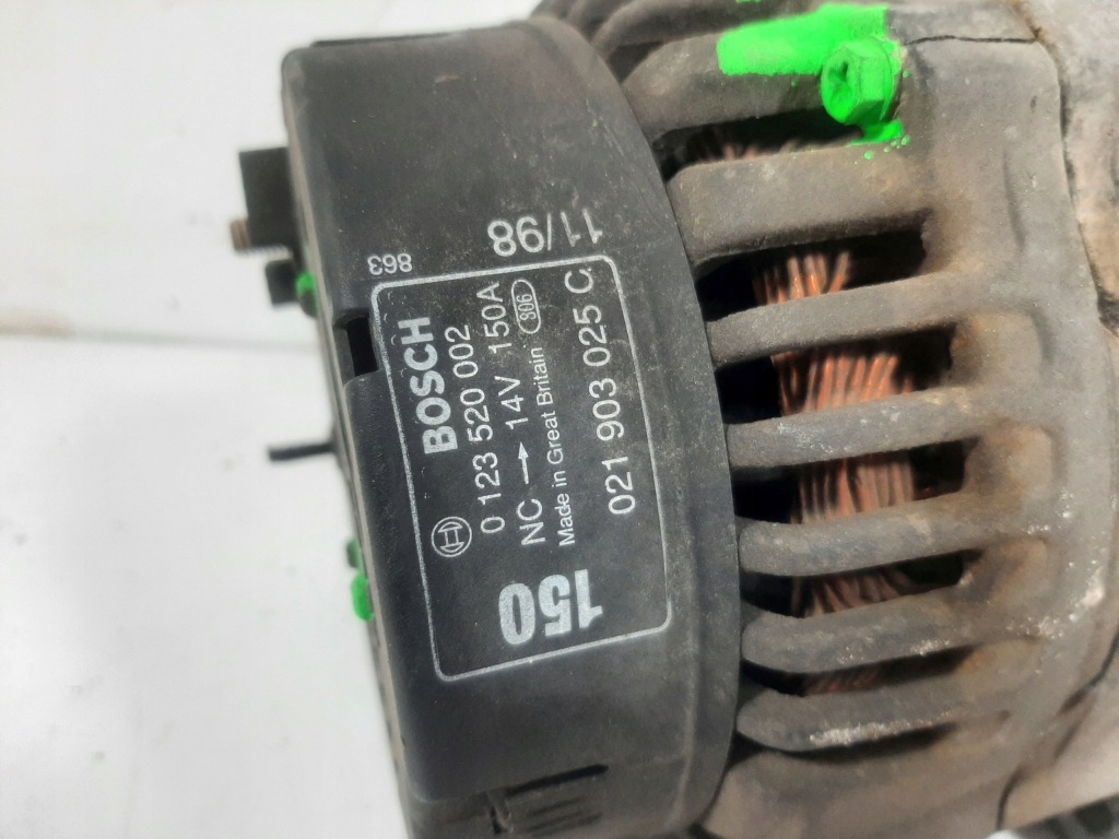 фото №9, Mercedes w638 v-klasa 2.8 12v 98r генератор 0123520002 021903025c