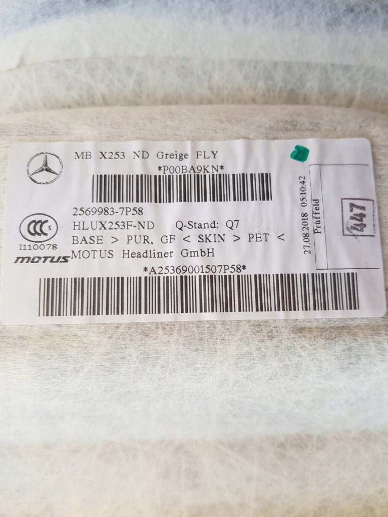 фото №15, Mercedes glc w253 x253 потолок потолок комплект a2536900150