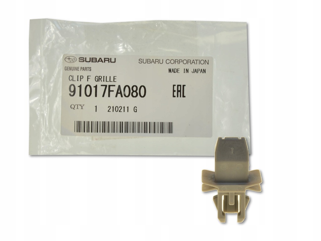 фото №1, Subaru impreza i 92-01 клипса кронштейн решетка