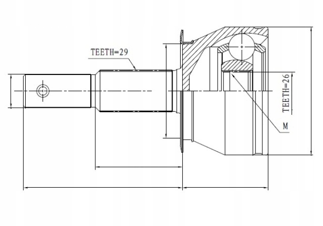 фото №1, Nty 39211-eb31a шарнір зовнішній
