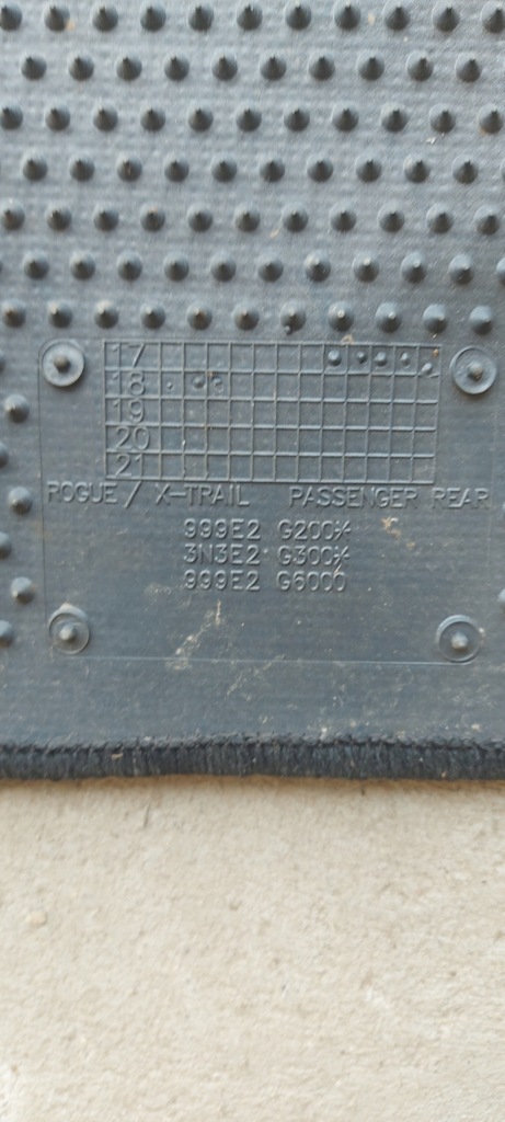 фото №9, Nissan rogue 14-20 коврики велюровые 999e2g200